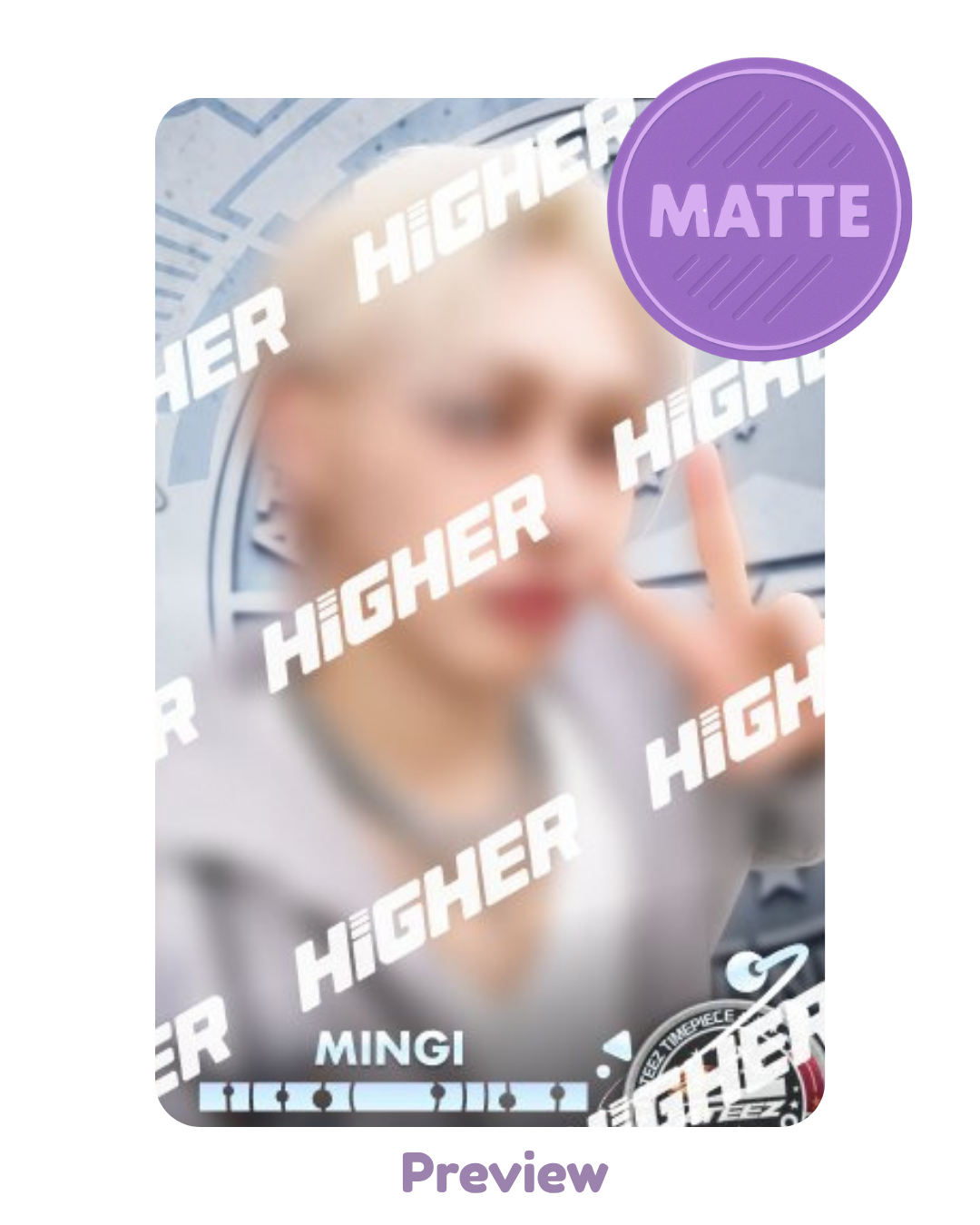 Mingi Higher Timepiece NASA selfie SPACE ver. Matte Golden Hour part 4 ATEEZ