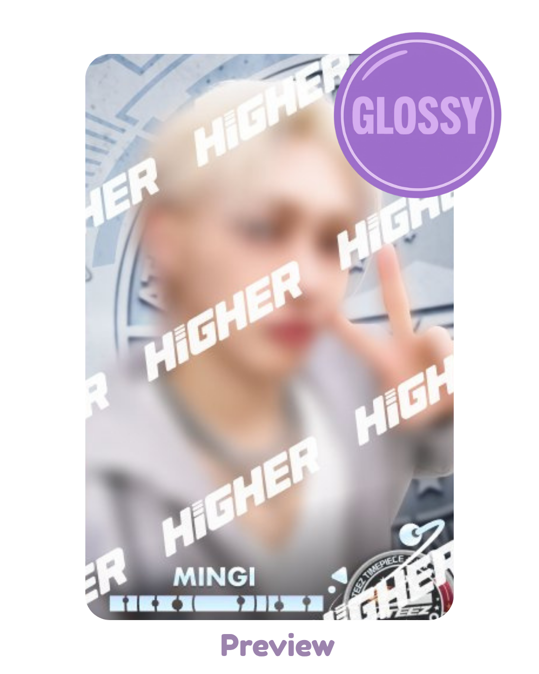 Mingi Higher Timepiece NASA selfie SPACE ver. Glossy Golden Hour part 4 ATEEZ