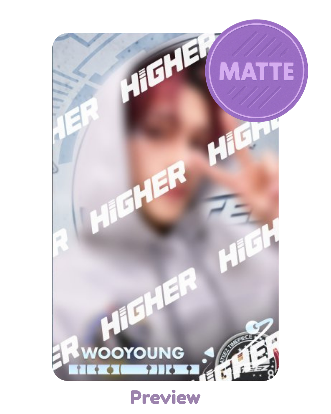 Wooyoung Higher Timepiece NASA selfie SPACE ver. Matte Golden Hour part 4 ATEEZ