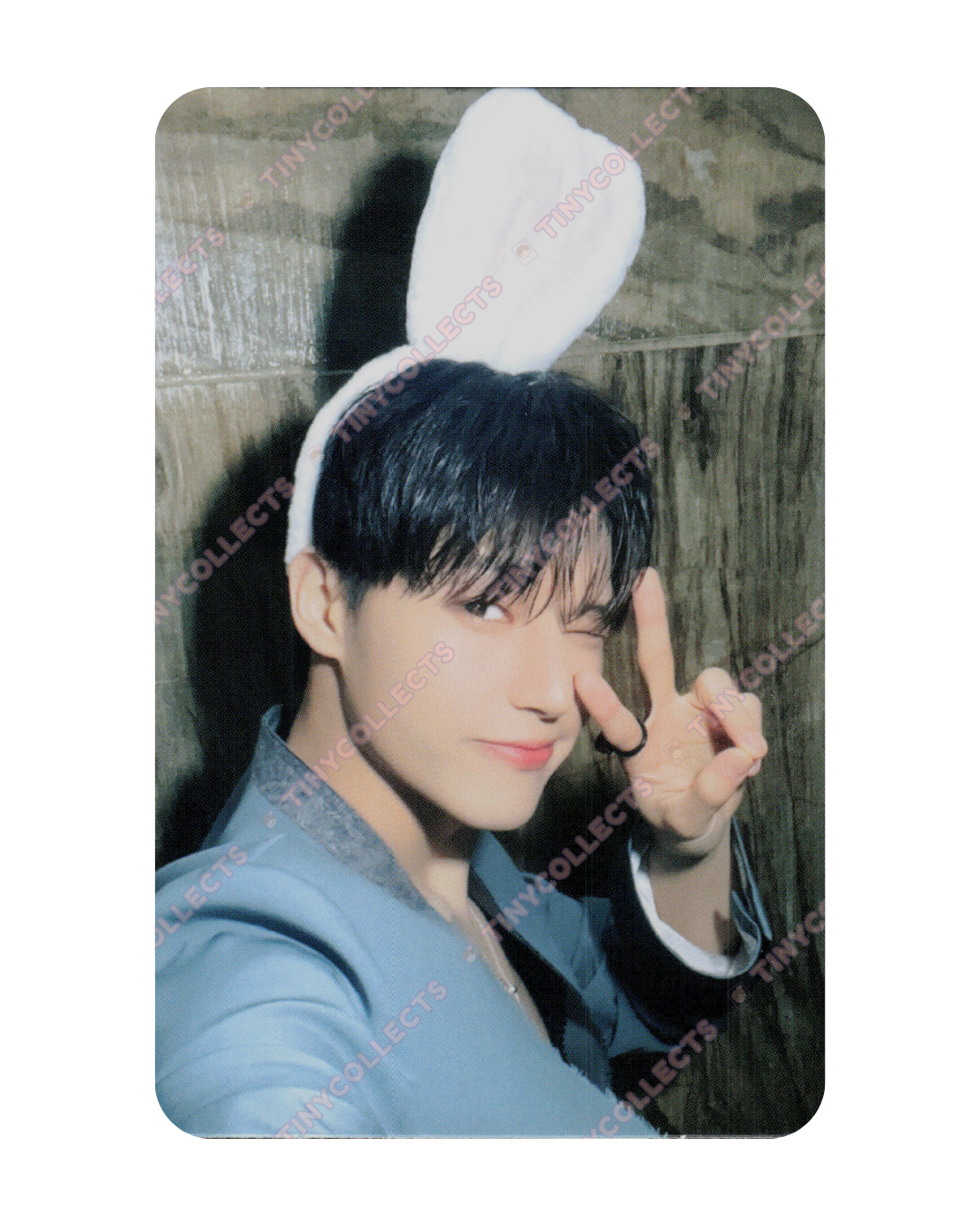 Wooyoung Makestar 3.0 Bunny Ears Headband ver. fansign benefit Golden Hour Part 1 ATEEZ