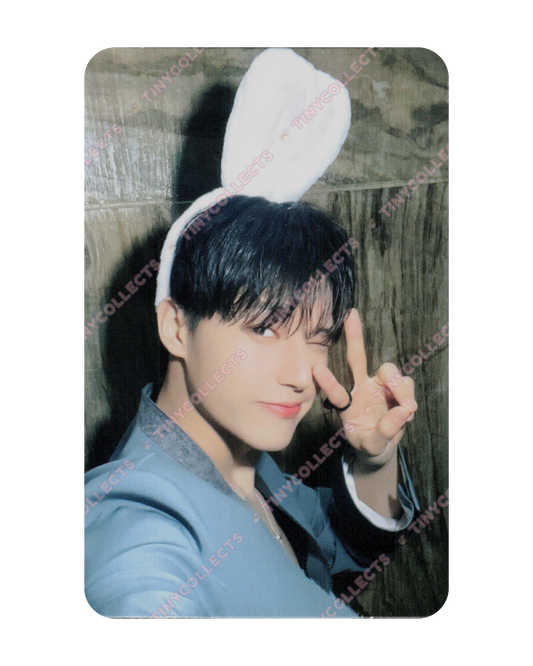 Wooyoung Makestar 3.0 Bunny Ears Headband ver. fansign benefit Golden Hour Part 1 ATEEZ