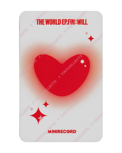 Yunho Minirecord 5.0 Heart Candle ver. fansign benefit The World Ep. Fin: Will ATEEZ