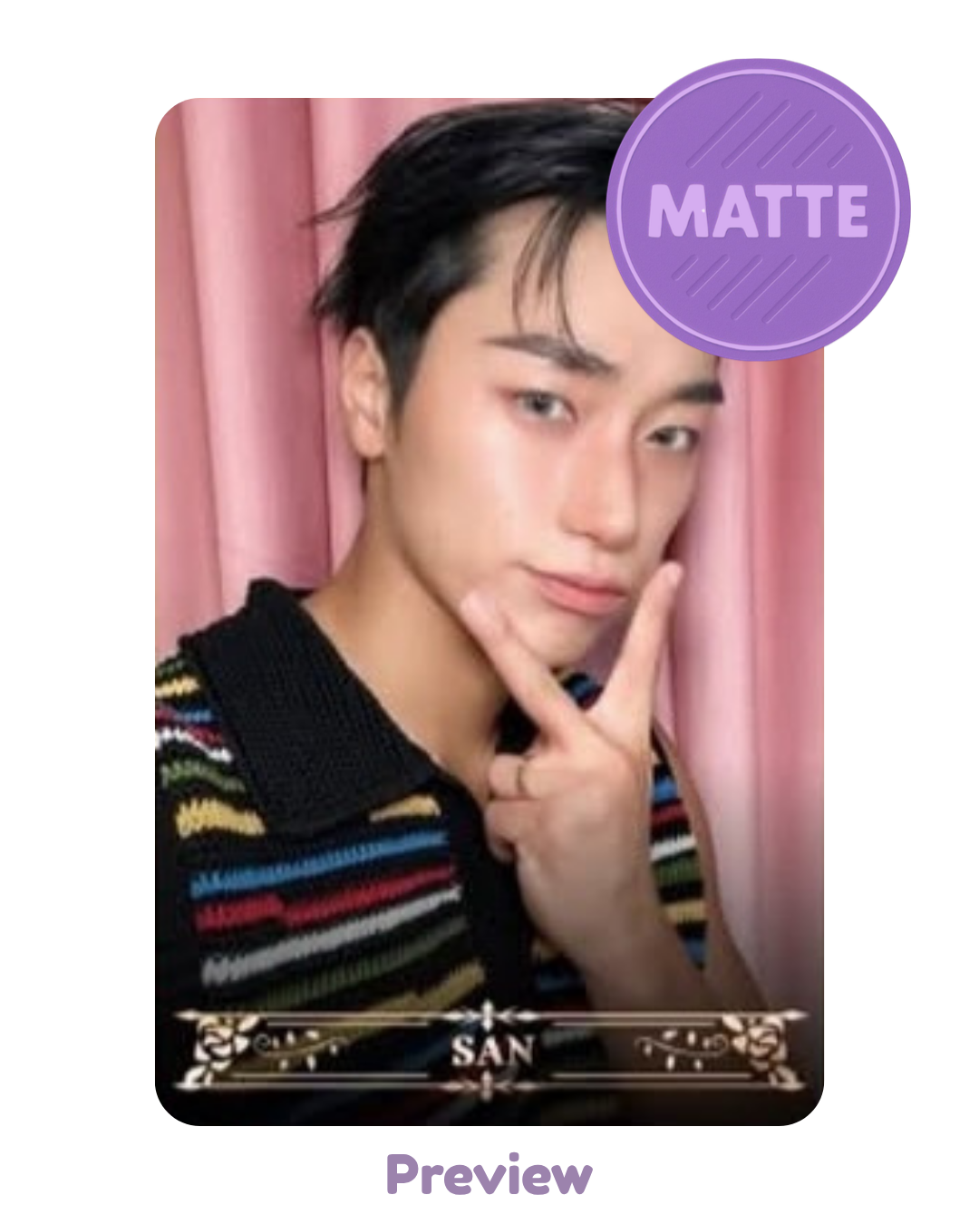 San Higher Timepiece 7.0 MV Behind ver. Matte Golden Hour part 5 ATEEZ