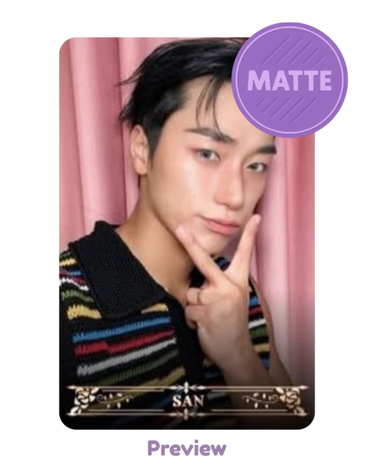 San Higher Timepiece 7.0 MV Behind ver. Matte Golden Hour part 5 ATEEZ