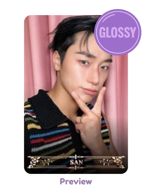 San Higher Timepiece 7.0 MV Behind ver. Glossy Golden Hour part 5 ATEEZ