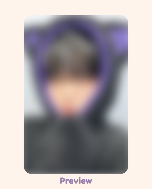 Jongho Makestar 4.0 Black Cat ver. fansign benefit Golden Hour part 4 ATEEZ