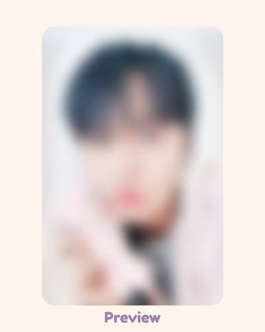 Jongho Hellolive 5.0 Bunny Blanket ver. fansign benefit Golden Hour part 4 ATEEZ