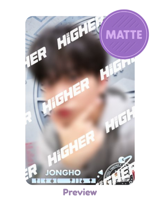 Jongho Higher Timepiece NASA selfie SPACE ver. Matte Golden Hour part 4 ATEEZ