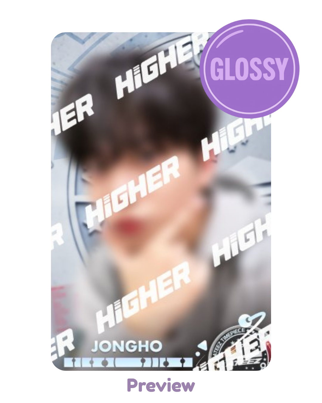 Jongho Higher Timepiece NASA selfie SPACE ver. Glossy Golden Hour part 4 ATEEZ