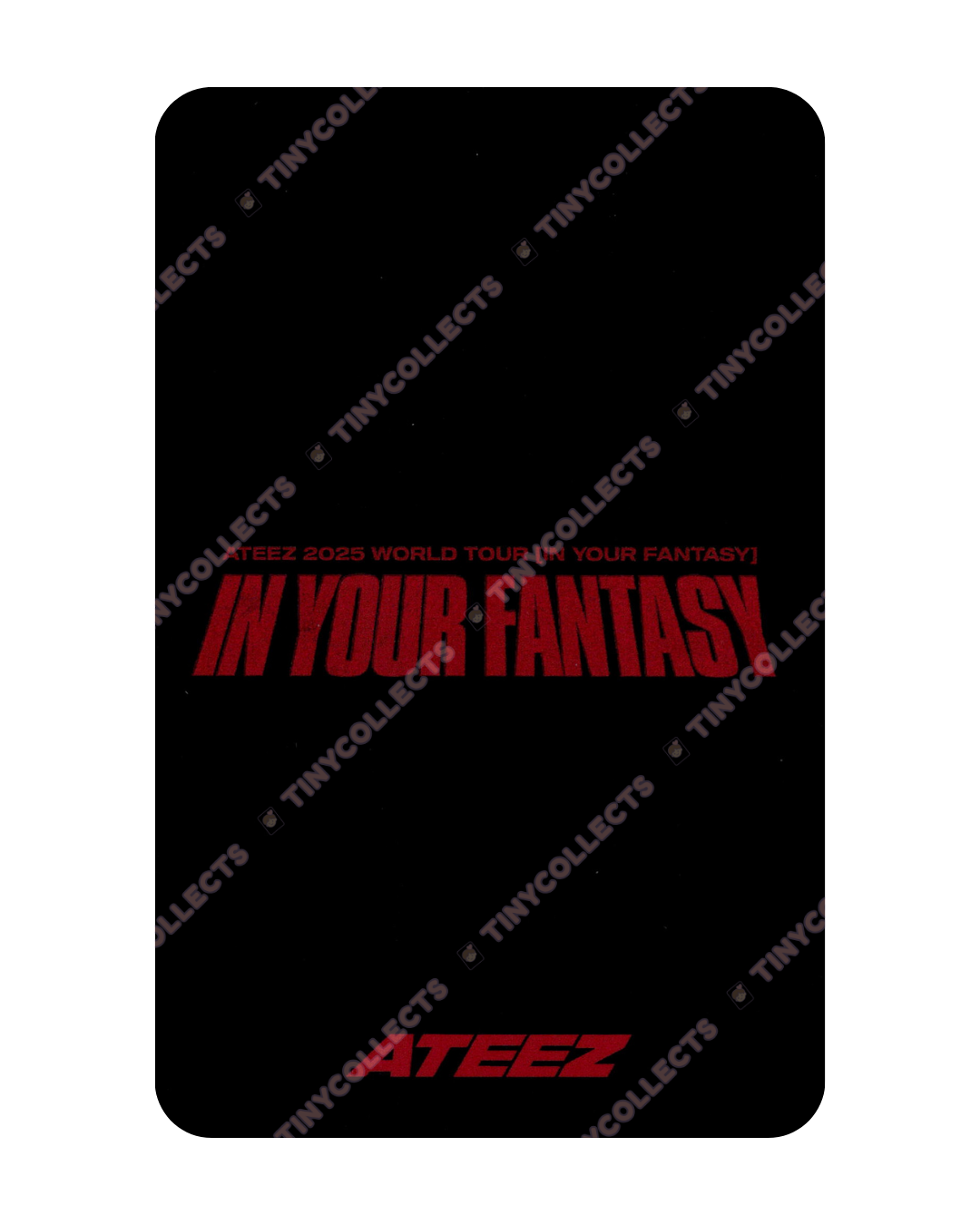 Wooyoung IYF Tour Japan Trading Card ver. 3 merch ATEEZ