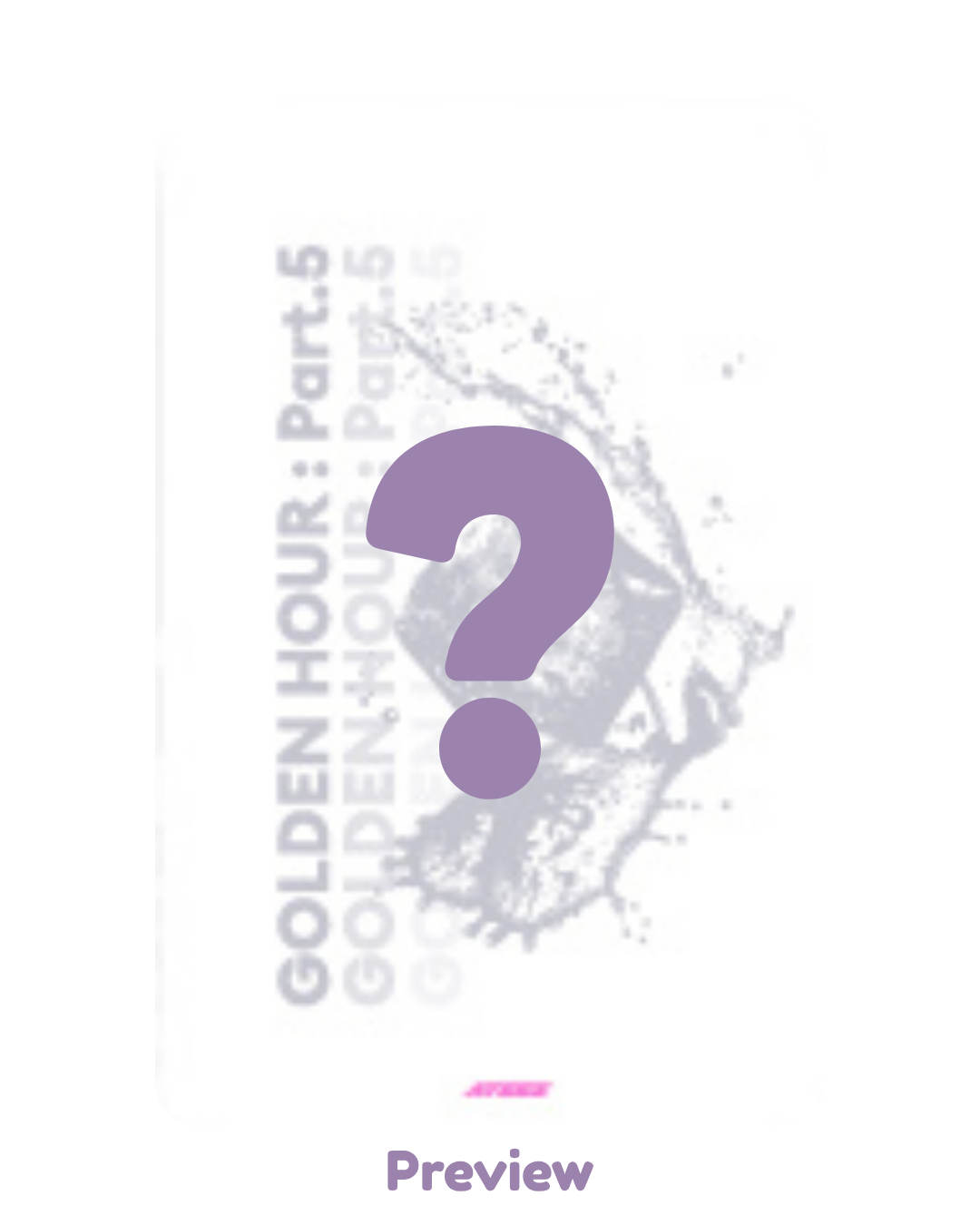 Hongjoong Soundwave Magnetic Card Case incl. Pop-up Golden Hour part 5 ATEEZ