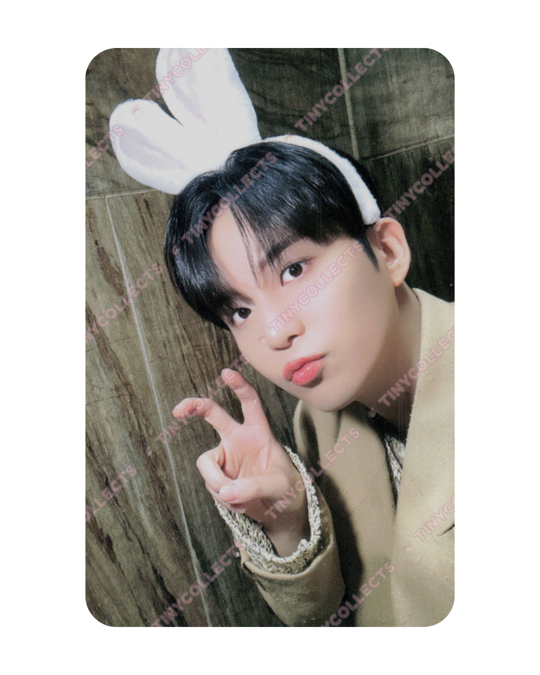 Jongho Makestar 3.0 Bunny Ears Headband ver. fansign benefit Golden Hour Part 1 ATEEZ