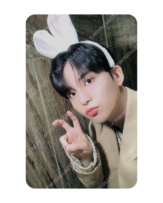 Jongho Makestar 3.0 Bunny Ears Headband ver. fansign benefit Golden Hour Part 1 ATEEZ