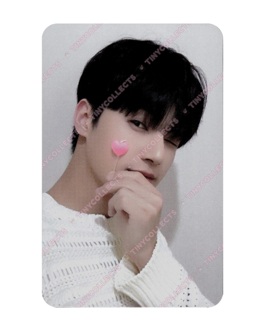 Wooyoung Minirecord 5.0 Heart Candle ver. fansign benefit The World Ep. Fin: Will ATEEZ