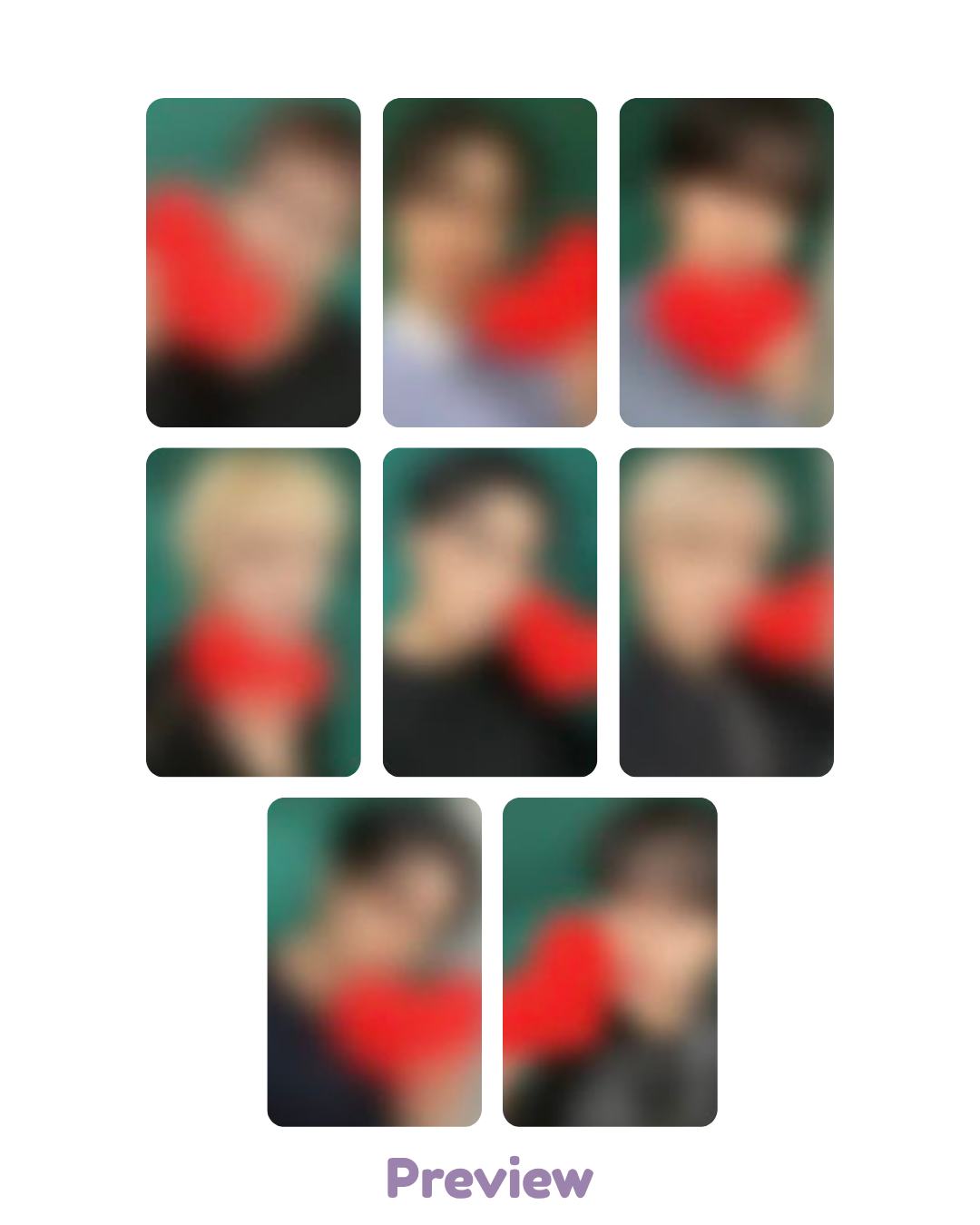 Set/OT8 Kpop2gether Lucky Draw 1.1 Hearteez ver. Golden Hour part 4 ATEEZ