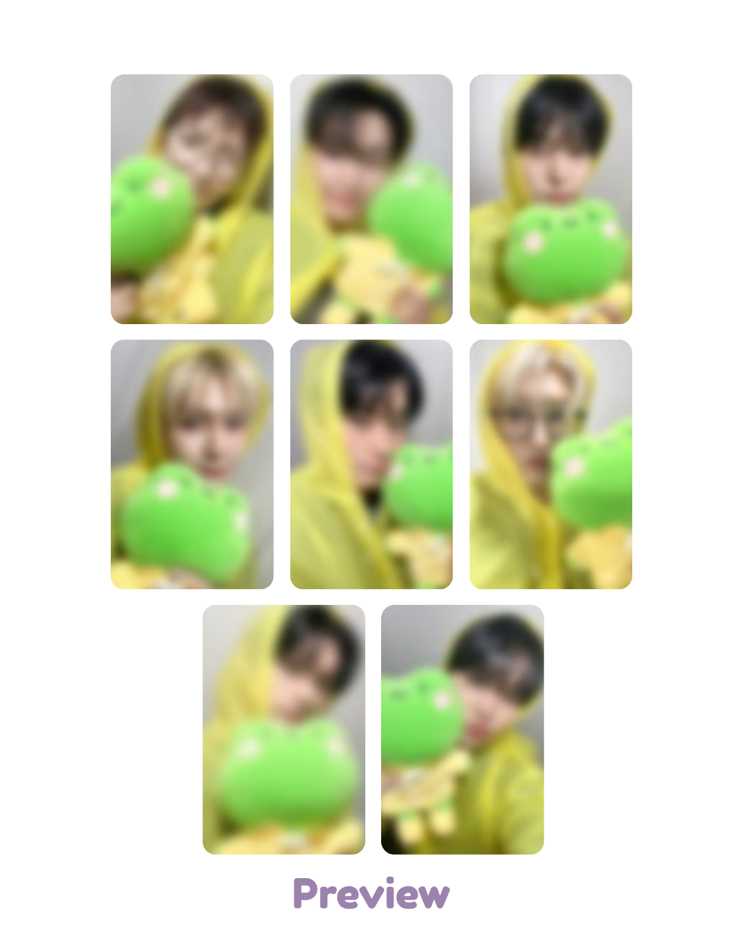 Set/OT8 Jump Up Lucky Draw 1.0 Jump Up Raincoat ver. Golden Hour part 4 ATEEZ