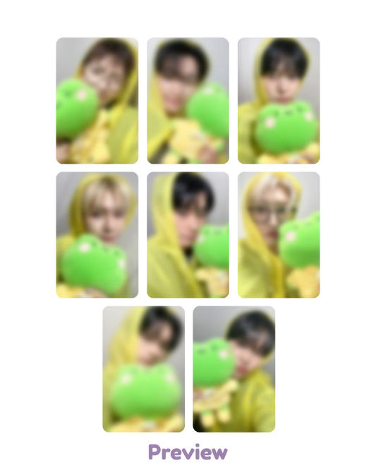 Set/OT8 Jump Up Lucky Draw 1.0 Jump Up Raincoat ver. Golden Hour part 4 ATEEZ