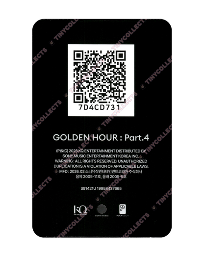Seonghwa Z ver. QR poca incl. Golden Hour part 4 ATEEZ
