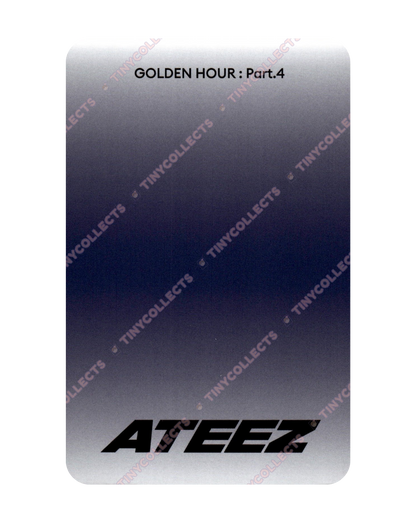 Jongho Photocard A poca incl. Golden Hour part 4 ATEEZ