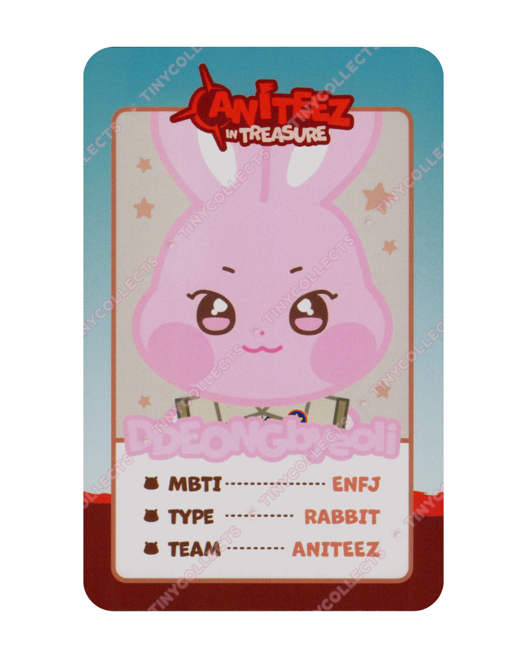 DDEONGbyeoli trading card 8 Aniteez in Treasure ATEEZ