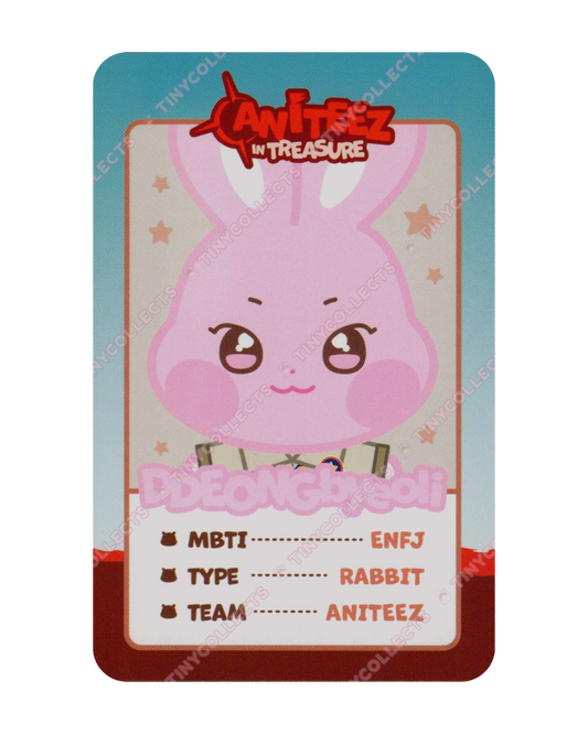DDEONGbyeoli trading card 8 Aniteez in Treasure ATEEZ
