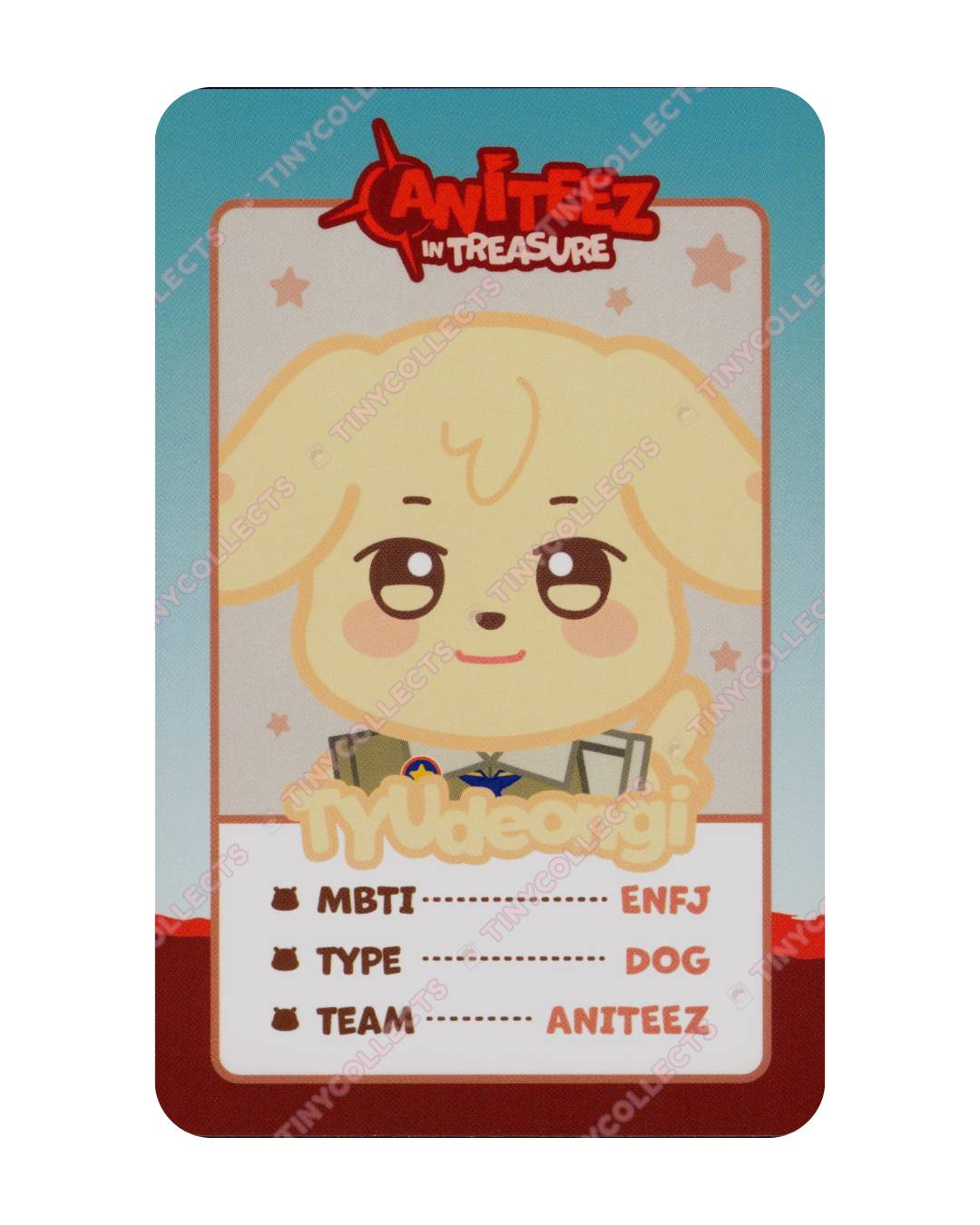 TYUdeongi trading card 8 Aniteez in Treasure ATEEZ