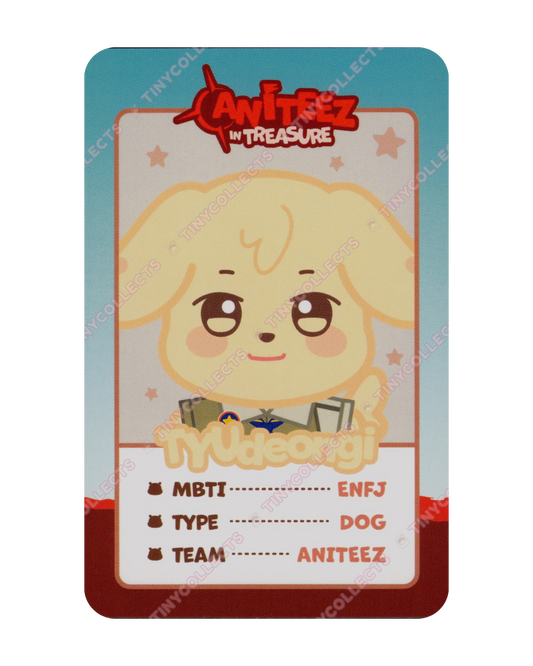 TYUdeongi trading card 8 Aniteez in Treasure ATEEZ