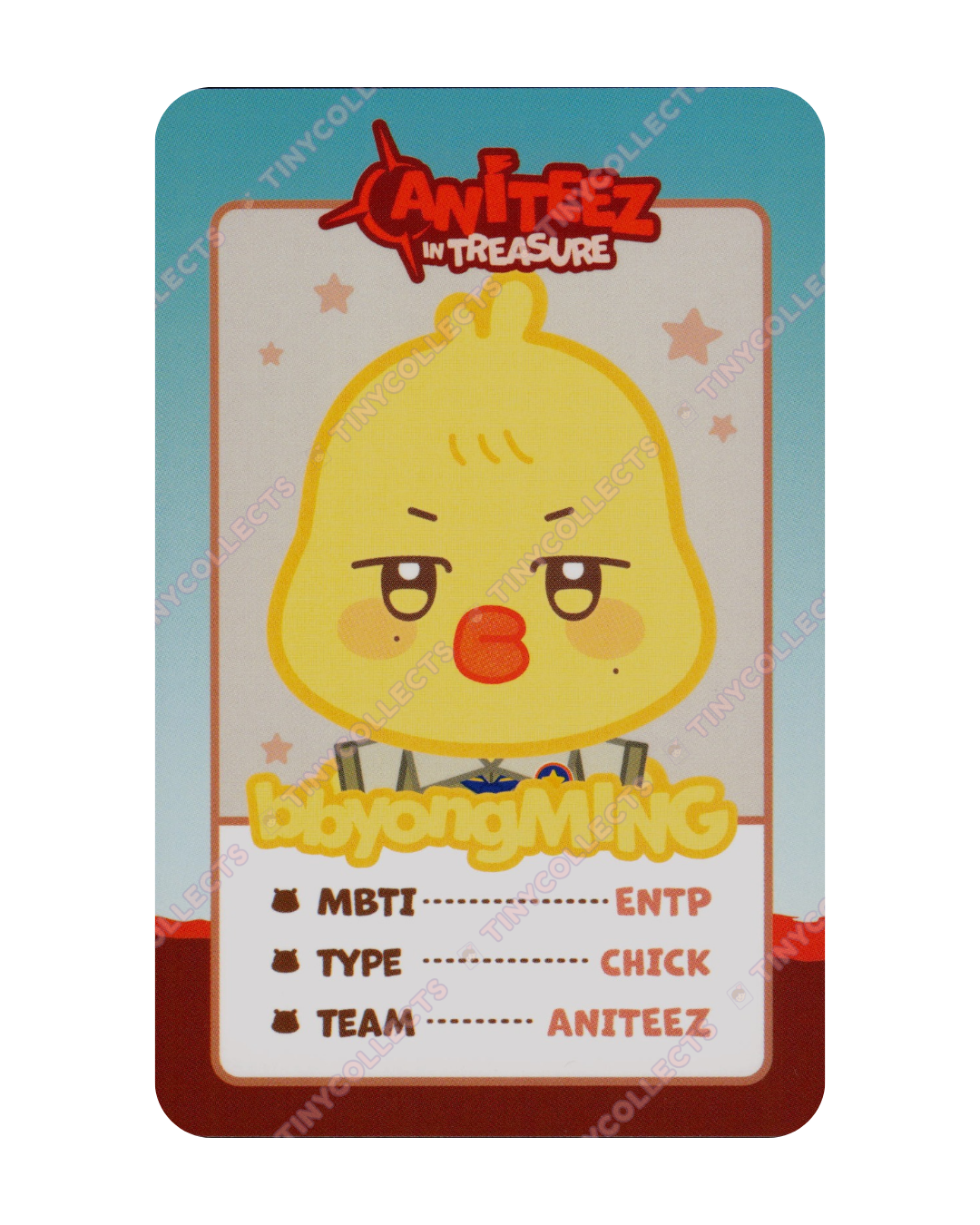 bbyongMING trading card 8 Aniteez in Treasure ATEEZ