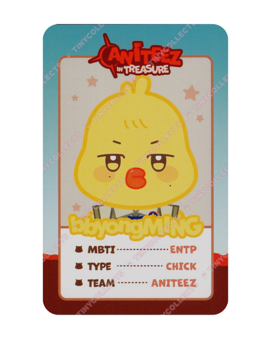 bbyongMING trading card 8 Aniteez in Treasure ATEEZ