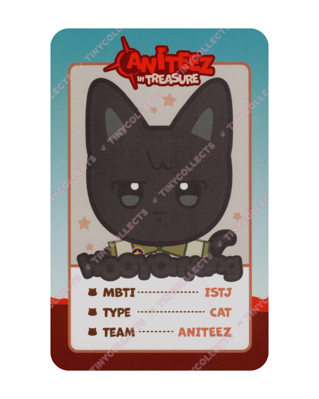 WOOYOnyang trading card 8 Aniteez in Treasure ATEEZ