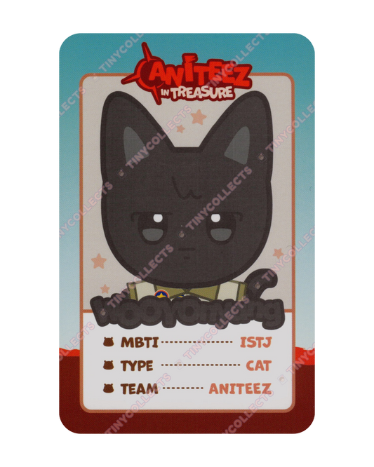 WOOYOnyang trading card 8 Aniteez in Treasure ATEEZ