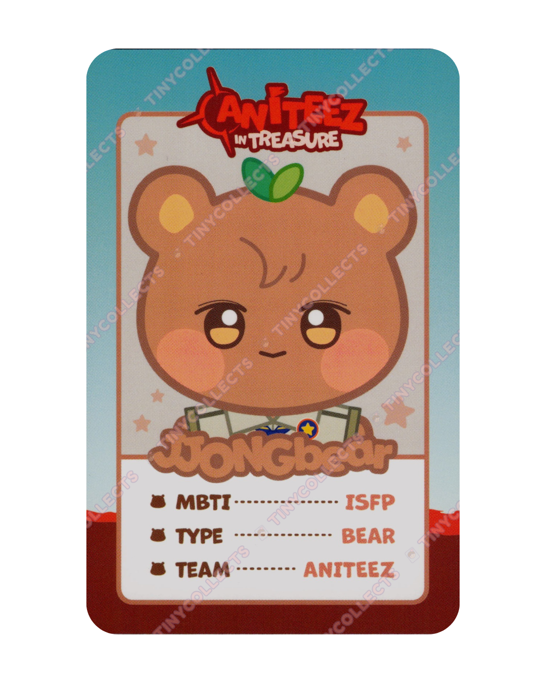 JJONGbear trading card 8 Aniteez in Treasure ATEEZ