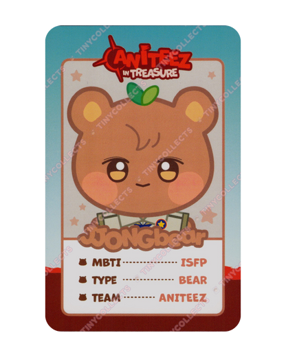 JJONGbear trading card 8 Aniteez in Treasure ATEEZ