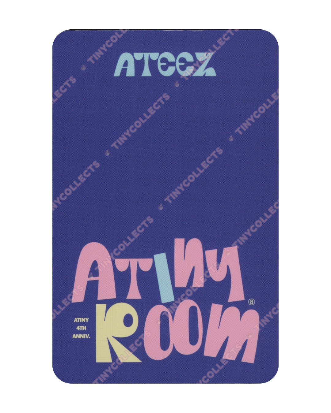 Jongho Trading Card 4 Atiny Room 4th Anniversary ATEEZ