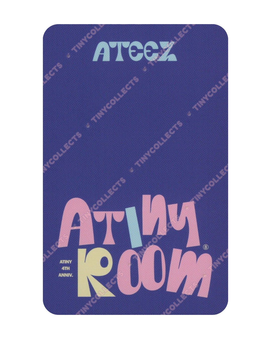 Jongho Trading Card 6 Atiny Room 4th Anniversary ATEEZ