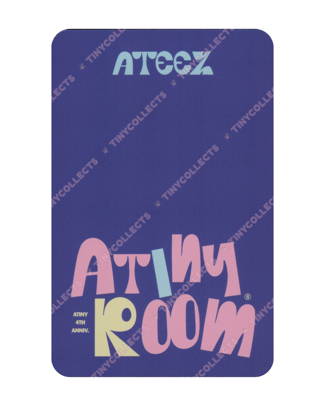 Wooyoung Trading Card 5 Atiny Room 4th Anniversary ATEEZ