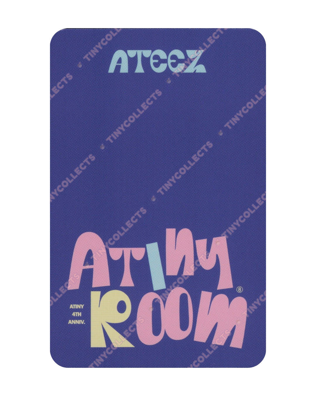 Jongho Trading Card 5 Atiny Room 4th Anniversary ATEEZ