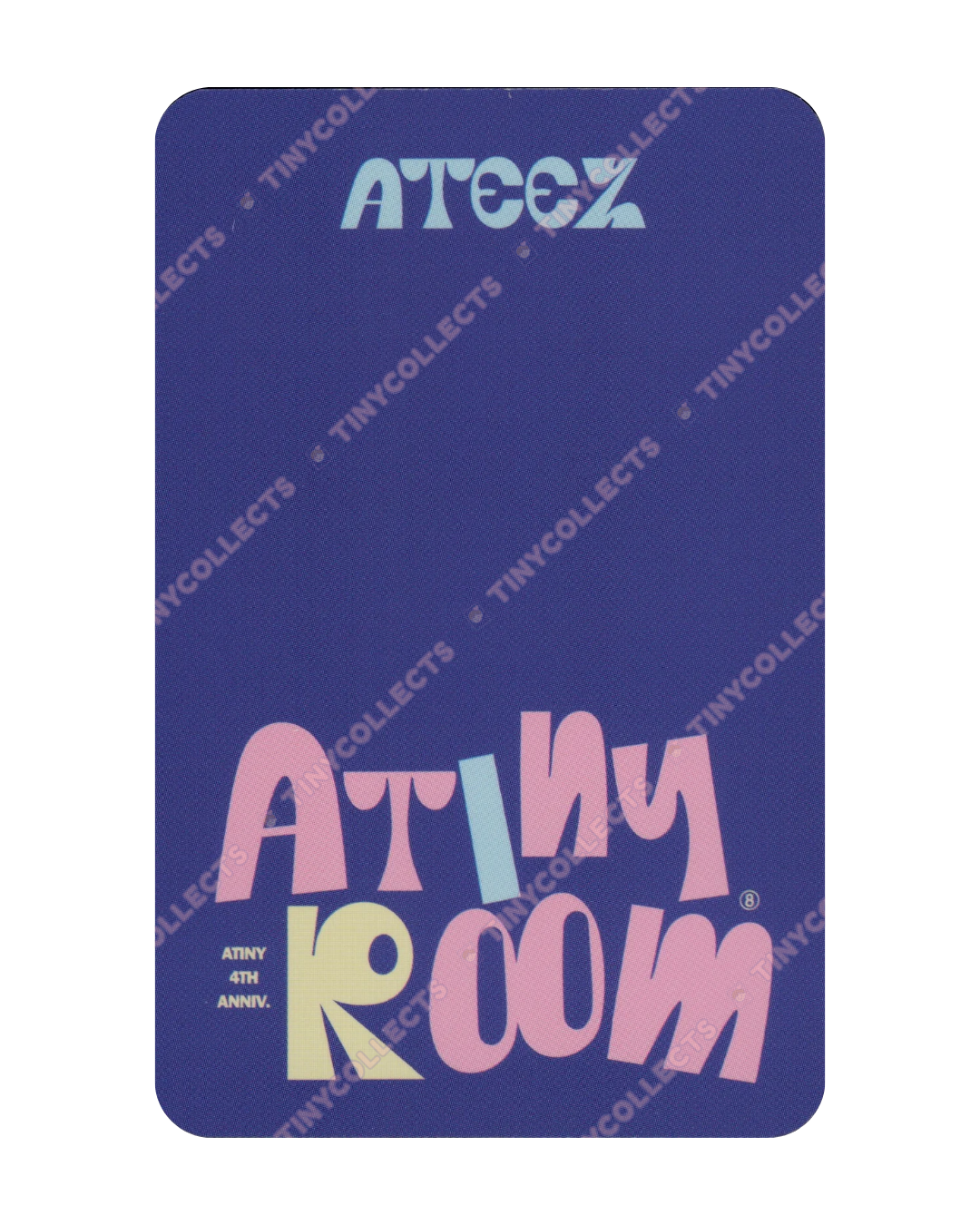 Jongho Trading Card 1 Atiny Room 4th Anniversary ATEEZ