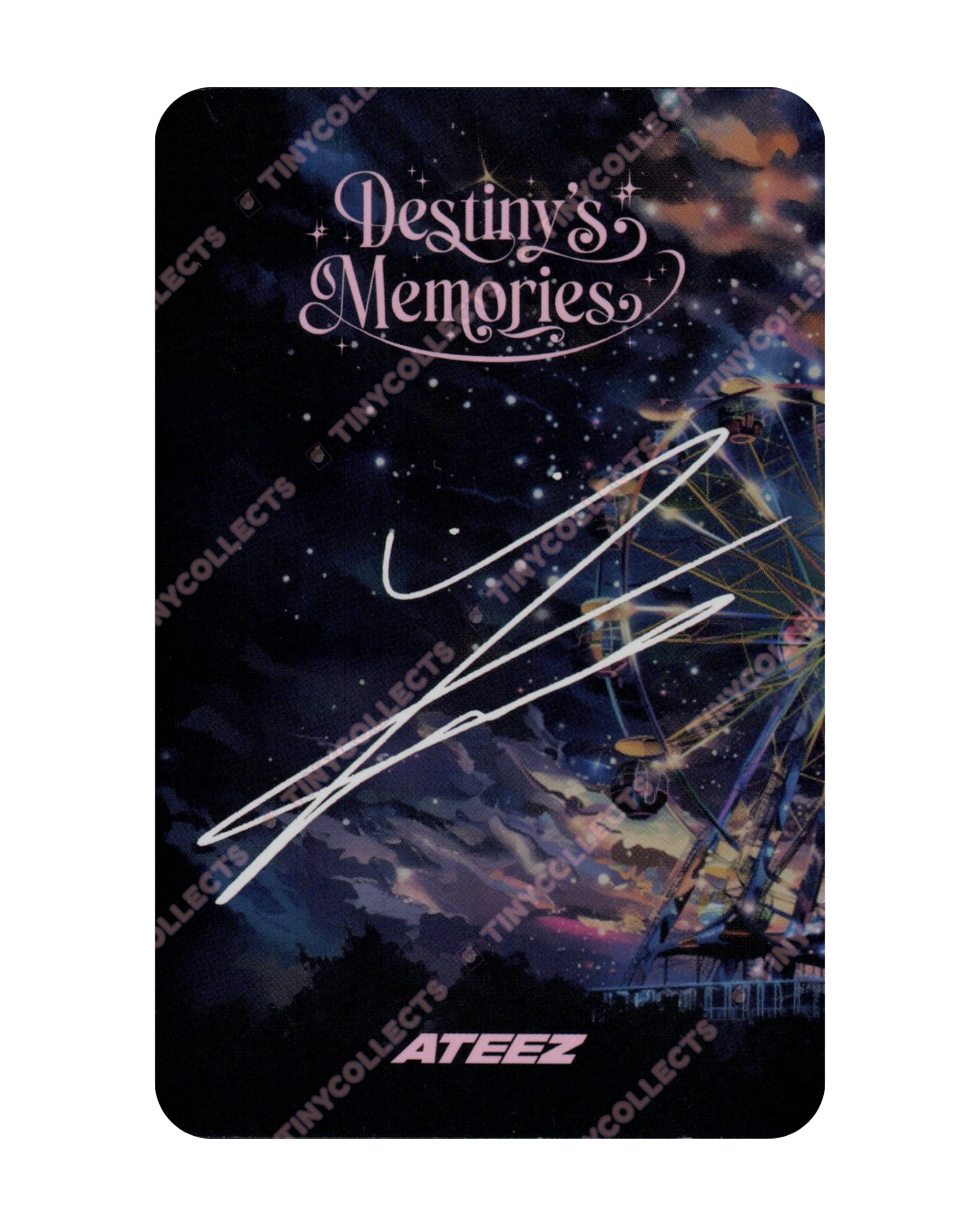 Wooyoung Trading Card 4 Destiny's Memories ATEEZ