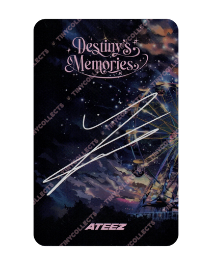 Wooyoung Trading Card 4 Destiny's Memories ATEEZ