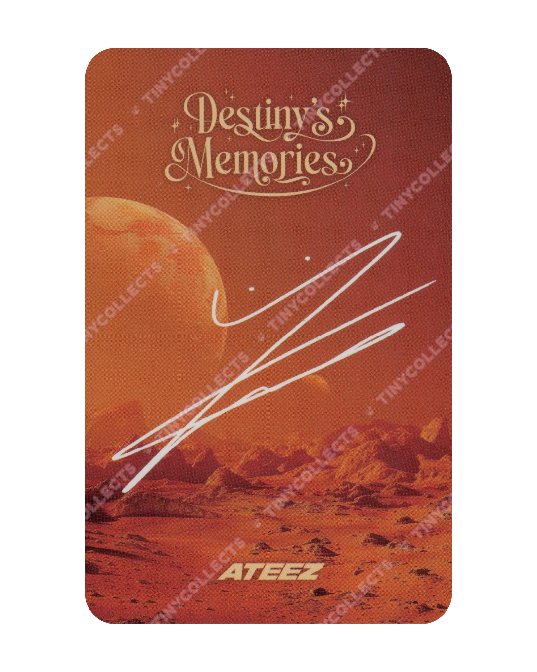 Wooyoung Trading Card 2 Destiny's Memories ATEEZ