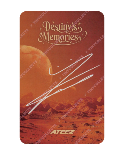 Wooyoung Trading Card 2 Destiny's Memories ATEEZ