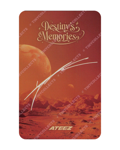 Yunho Trading Card 2 Destiny's Memories ATEEZ