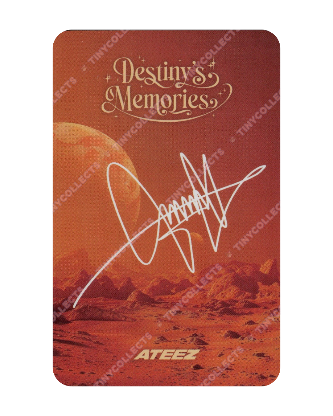 Jongho Trading Card 2 Destiny's Memories ATEEZ
