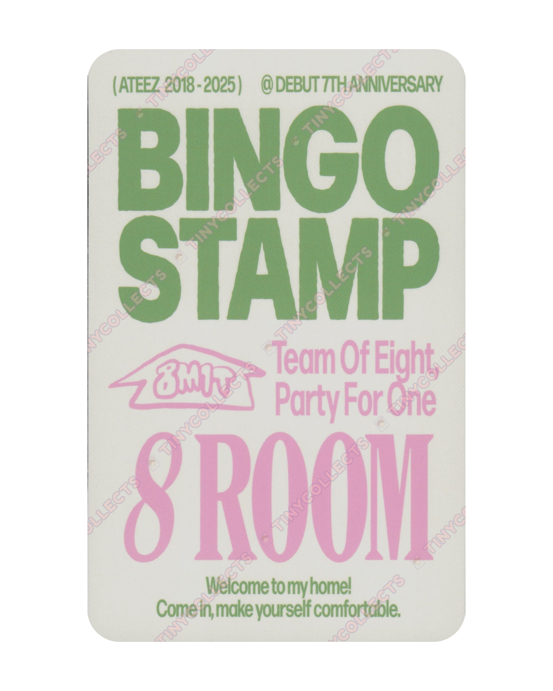 Seonghwa Stamp event benefit 8ROOM 7th Anniversary ATEEZ