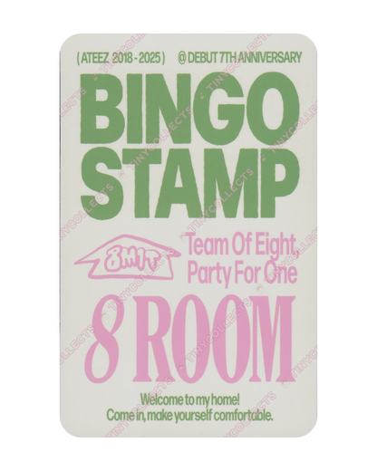 Seonghwa Stamp event benefit 8ROOM 7th Anniversary ATEEZ