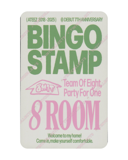Yeosang Stamp event benefit 8ROOM 7th Anniversary ATEEZ