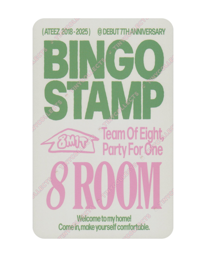 Mingi Stamp event benefit 8ROOM 7th Anniversary ATEEZ