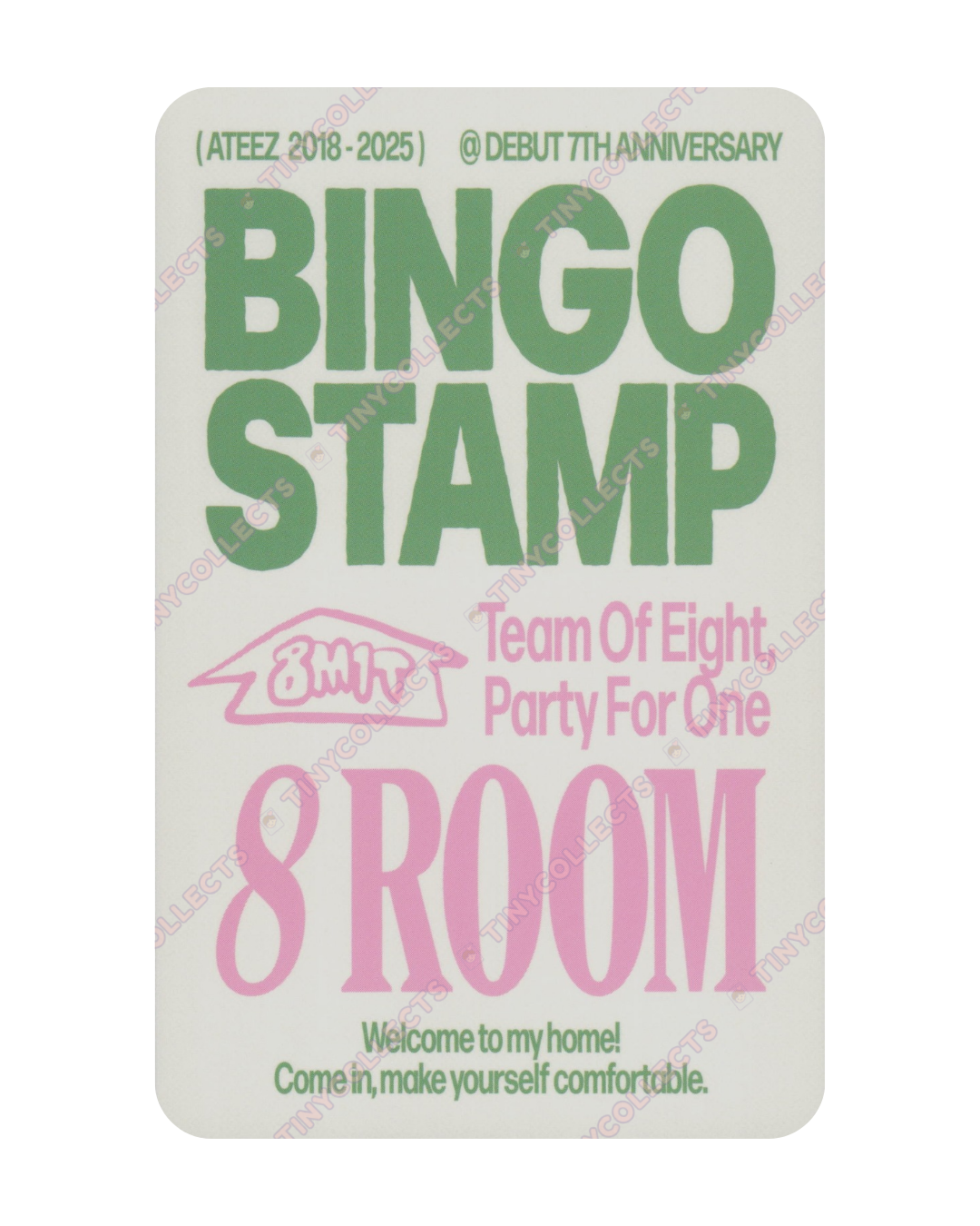 Wooyoung Stamp event benefit 8ROOM 7th Anniversary ATEEZ