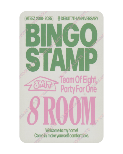 Wooyoung Stamp event benefit 8ROOM 7th Anniversary ATEEZ